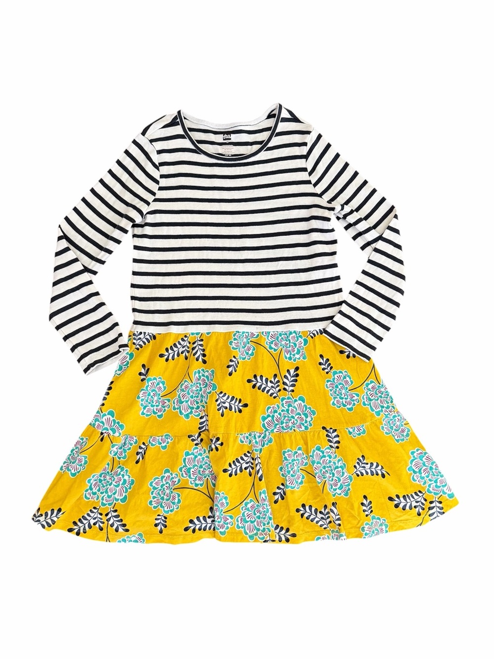 Tea Collection (10y) Striped Long‑Sleeve Dress